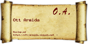 Ott Armida névjegykártya